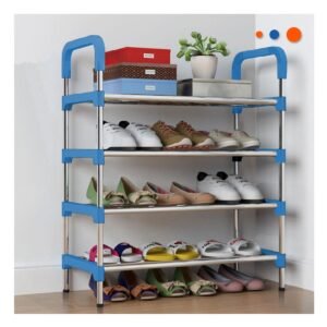 Zapatera Vertical 4 Niveles Ligera y Practica y Facil de Usar en Sala Celeste