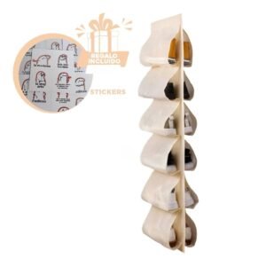 Zapatera Colgante para Organizar Espacio Diario 6 Pares Crema Y+Regalo Sticker