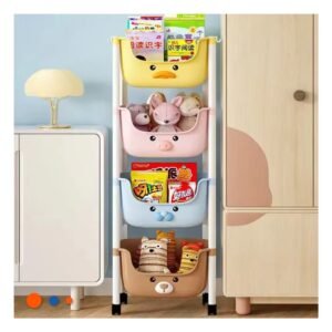 Organizador Kawaii 4 Niveles Diseno 4 Personajes Practico para Espacios