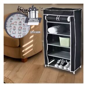 Organizador Vertical para Calzado Facil de Usar y Guardar Negro Y+Regalo Sticker