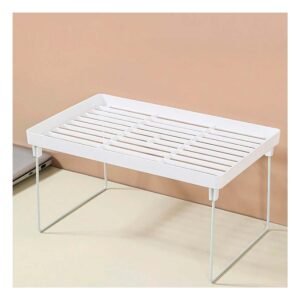 Estante Apilable 31x16x20 cm de Color Blanco para el Orden en su Vivienda