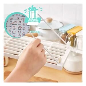 Estante Apilable 31x16x20 cm Blanco de Material Fuerte en su Hogar Y+Regalo Sticker