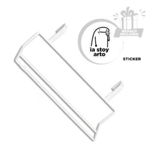 Toallero Colgable 11x9x24 cm Blanco de Material Fuerte en su Hogar Y+Regalo Sticker