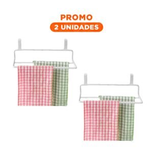 Pack2 Organizador de Puerta 11x9x24 cm Blanco con mucha Capacidad en Sala