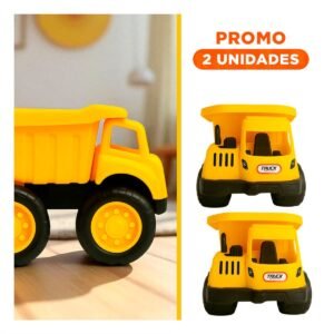 Pack2 Vehiculo de Trabajo Infantil para Juego en Casa o Patio