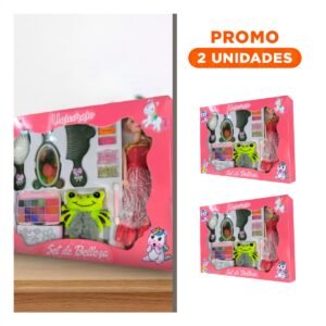 Pack2 Set Infantil De Maquillaje Con Accesorios Para Juego Simbolico