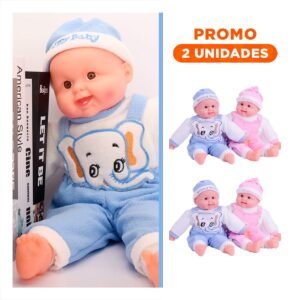 Pack2 Juguete Suave Elefante con Sonido para Juego y Apoyo Diario