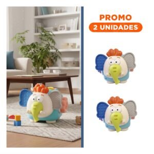 Pack2 Peluche Sensorial Celeste con Diseño Infantil para Pequeños de su Casa con Alegria