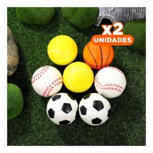 Pack2 Articulo de Pelotas Antiestres Set12 Deportivo para Relax y Diversion