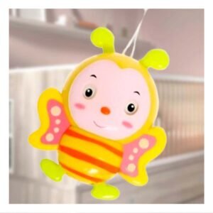 Sonajero Abeja Musical a Cuerda Amarillo para Bebe Hogar Juguete Sonido Suave
