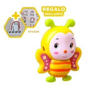 Cascabel Abeja Musical a Cuerda Amarillo para Bebe Hogar Sonido Suave Y+Regalo Sticker