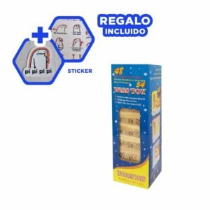 Bloques De Madera Con Numeros Para Diversion Familiar y Momentos en Hogar Y+Regalo Sticker