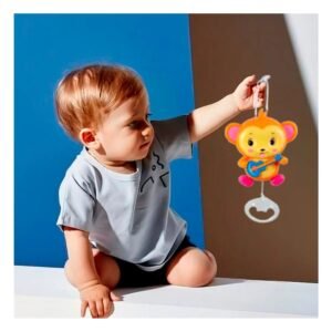 Sonajero Musical a Cuerda Marron con Diseno Suave para Regalo y Hogar