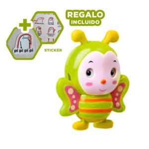Juguete Musical ABEJA a cuerda verde limon con movimiento y sonido agradable Y+Regalo Sticker