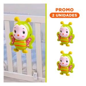 Pack2 Articulo Musical ABEJA a cuerda verde limon para estimulacion auditiva diaria