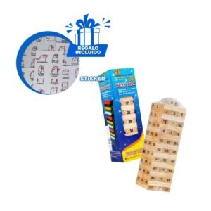 Set de Piezas de Madera para Juego de Habilidad y Momentos en Casa Y+Regalo Sticker