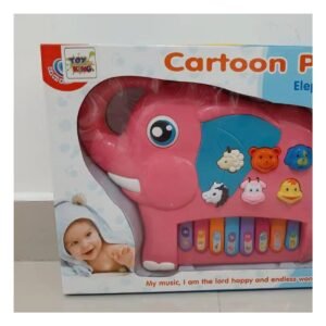 Piano Elefante Didactico en Caja Rosado para Aprendizaje Musical Hogar