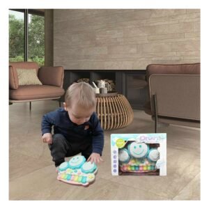 Teclado Didactico Musical de Sol con Sonidos y Teclas Interactivas Azul Claro