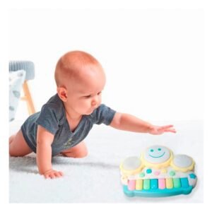 Piano Didactico Musical de Sol con Teclas Color Amarillo para Casa y Juego