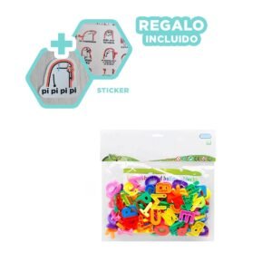 Set Educativo de Bloques de Letras y Colores Y+Regalo Sticker