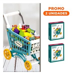 Pack2 Juego Comercial con Accesorios para Simular Compras y Actividades Infantiles