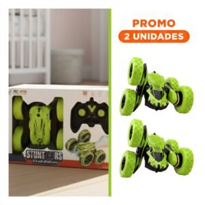 Pack2 Auto Giratorio con Control Remoto para Diversion Infantil en Casa