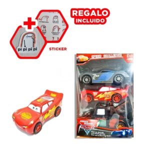 Set de Carrito Divertido Vehiculos 3 Piezas para Niños Y+Regalo Sticker