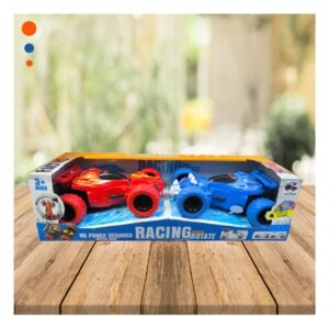 Set 2 Carros Acrobaticos en Caja Rojo y Azul para Ninos Diversion Hogar