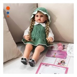 Blusa Tejida para Bebe en Verde con Short y Gorro Comodo para uso diario