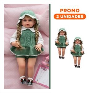 Pack2 Camisa Tejida para Bebe en Verde con Short y Gorro para uso diario