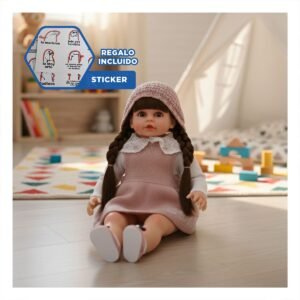 Figura Yessy con Detalles Tejidos Rosado para Juegos Infantiles en Casa Y+Regalo Sticker
