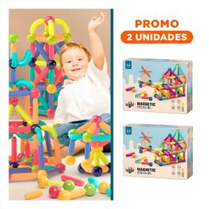 Pack2 Articulo Magnetico Piezas para Creatividad Educativa y Desarrollo Manual