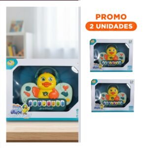 Pack2 Piano Musical de Pato con Sonido Suave para Juego Musical en Casa Color Verde