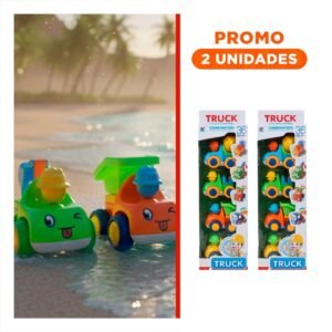 Pack2 Equipo de Camiones de Construccion Truck Multicolor Set 4 para Juego Creativo