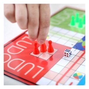 Juego de Mesa Ludo 2 en 1 Familiar para Ninos con Diseno Clasico en Casa