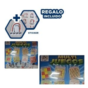 Kit de Mesa Multi Juegos 12 Juegos Tradicionales para Juegos en Hogar Y+Regalo Sticker