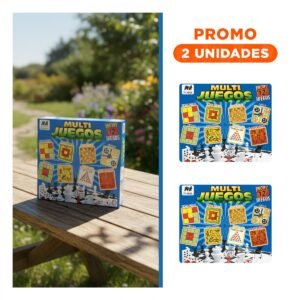 Pack2 Juego de Mesa Multi Juegos 12 Juegos para Ninos y Adultos en Casa