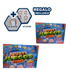 Juego de Mesa Multi Juegos Extra 23 Juegos para Reuniones en Hogar Y+Regalo Sticker