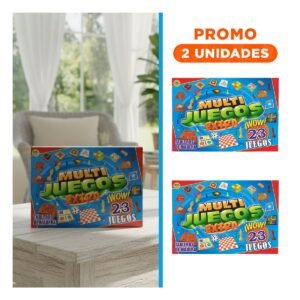 Pack2 Set de Mesa Multi Juegos Extra 23 Juegos para Diversion Familiar