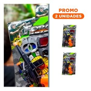 Pack2 Paquete de Lanzador con Mascara y Accesorios Mango Anaranjado Diversion