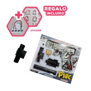 Lanzador Hidrogel Silenciador Chica para Juego Infantil Y+Regalo Sticker