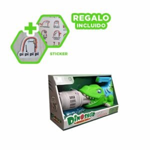 Generador de Burbujas Dinosaurio con Luces y Sonido para Diversion Familiar Y+Regalo Sticker