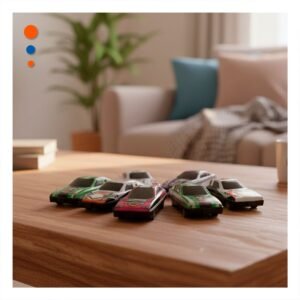 Set 8 Carritos de Metal para Juego en Casa con Coleccion Variada