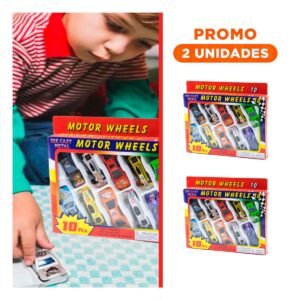 Pack2 Vehiculo Carritos de Metal para Juego Creativo en Casa con Estilo Clasico