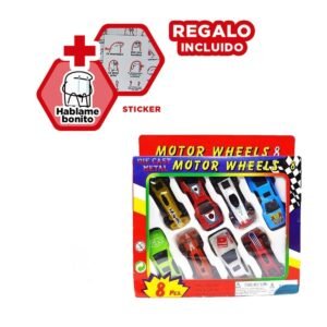 Juego De Carritos Metal Resistentes Para Diversion y Coleccion en Hogar Y+Regalo Sticker