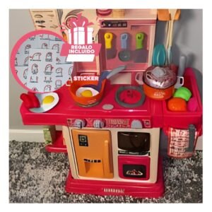 Set Cocina de Juego para Casa con Accesorios Creativos y Estilo Hogar Moderno Y+Regalo Sticker