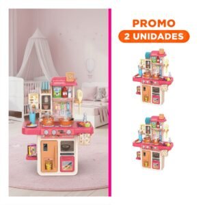 Pack2 Accesorios de Cocina de Juego para Casa con Piezas Creativas y Ambiente Hogar