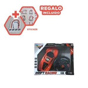 Coche Control Remoto Rojo para Hogar con Estilo Moderno y Uso Portatil Y+Regalo Sticker