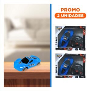 Pack2 Juguete Control Remoto Azul Diseno Moderno para Casa con Manejo Entretenido