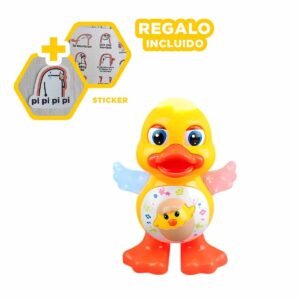 Muneco Pato Interactivo Musical con Luces para Entretenimiento en Hogar Y+Regalo Sticker